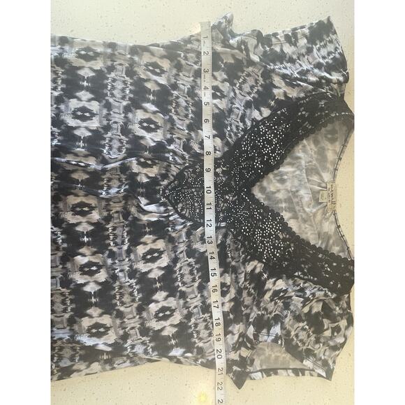 One World Black Dress Embellish Accents‎ Dress Women’s Size L - Picture 5 of 8